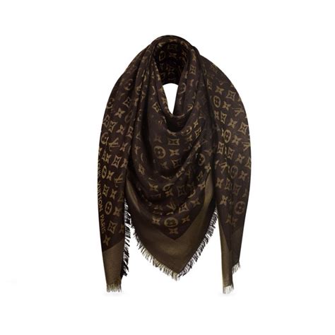 louis vuitton shawl monogram|louis Vuitton Monogram silk scarf.